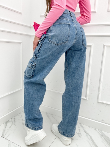 Spodnie jeansowe Cargo-Amy