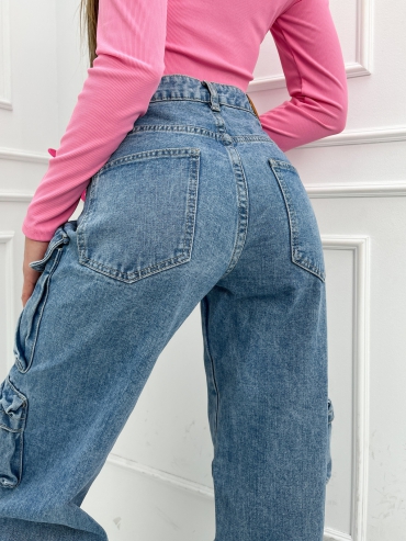 Spodnie jeansowe Cargo-Amy