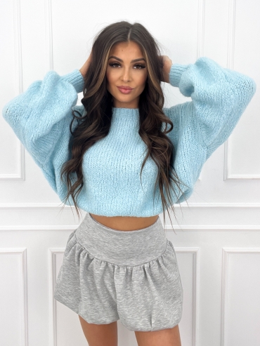Spódnica mini bombka szara Marla