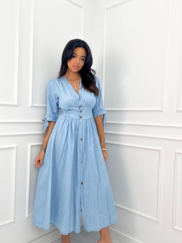 Sukienka midi jasny jeans Sillo