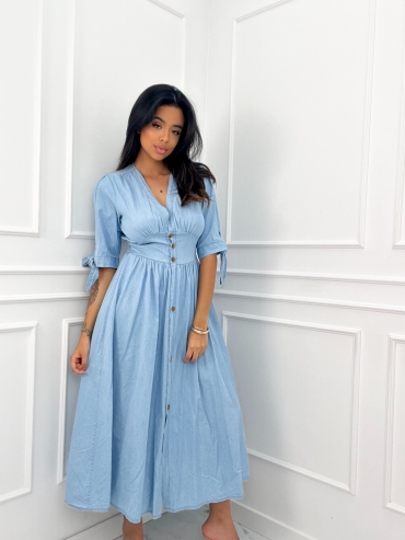 Sukienka midi jasny jeans Sillo