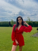 Kombinezon szyfonowy czerwony Elisse