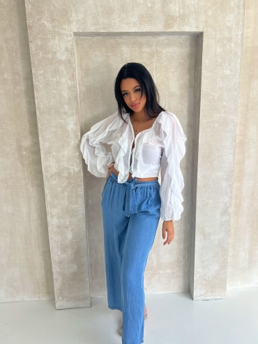 Spodnie wide leg jeans