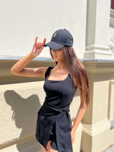 Kombinezon mini czarny Tiffany
