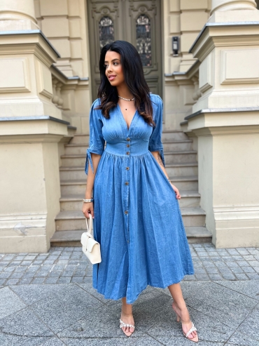 Sukienka midi jeans Sillo