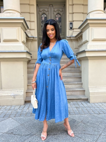 Sukienka midi jeans Sillo