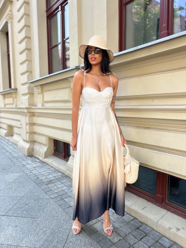 Sukienka maxi ombre na ramiączka Rubby 3