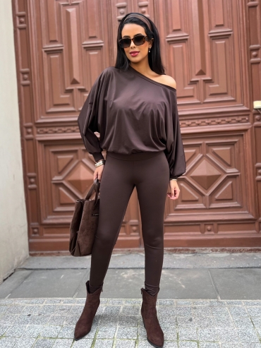 Bluza oversize czekolada Keyra