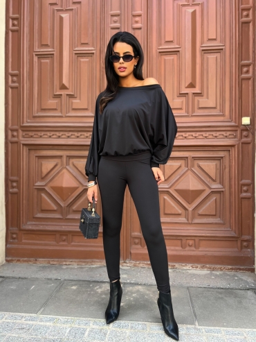 Bluza oversize czarna Keyra