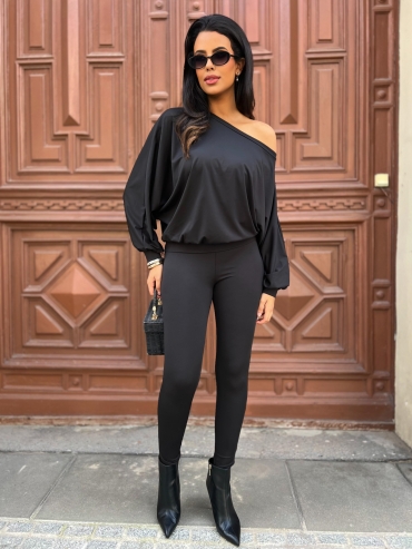 Bluza oversize czarna Keyra