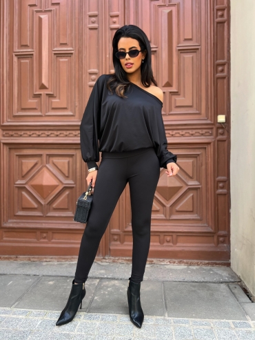 Bluza oversize czarna Keyra