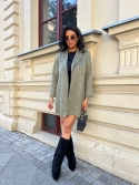 Narzutka zamszowa przed kolano khaki Inverso