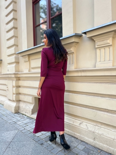 Sukienka maxi bordo Livia
