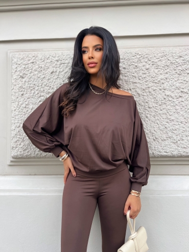 Bluza oversize czekolada Keyra