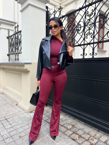 Dzwony elastyczne bordo Angelo