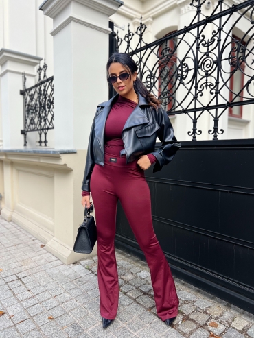 Dzwony elastyczne bordo Angelo