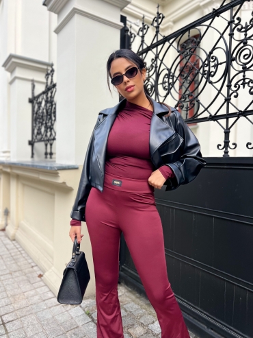 Dzwony elastyczne bordo Angelo