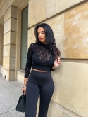 Bluzka koronkowa czarna Symone