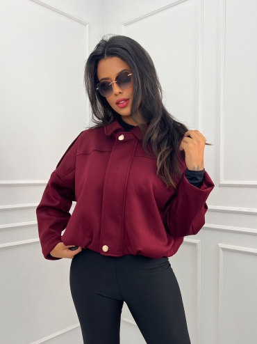 Kurtka bomberka bordo Cami