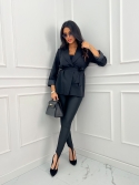 Legginsy z zakładką na palec czarne Diva