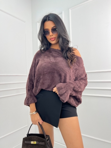 Sweterek czekolada Hugo